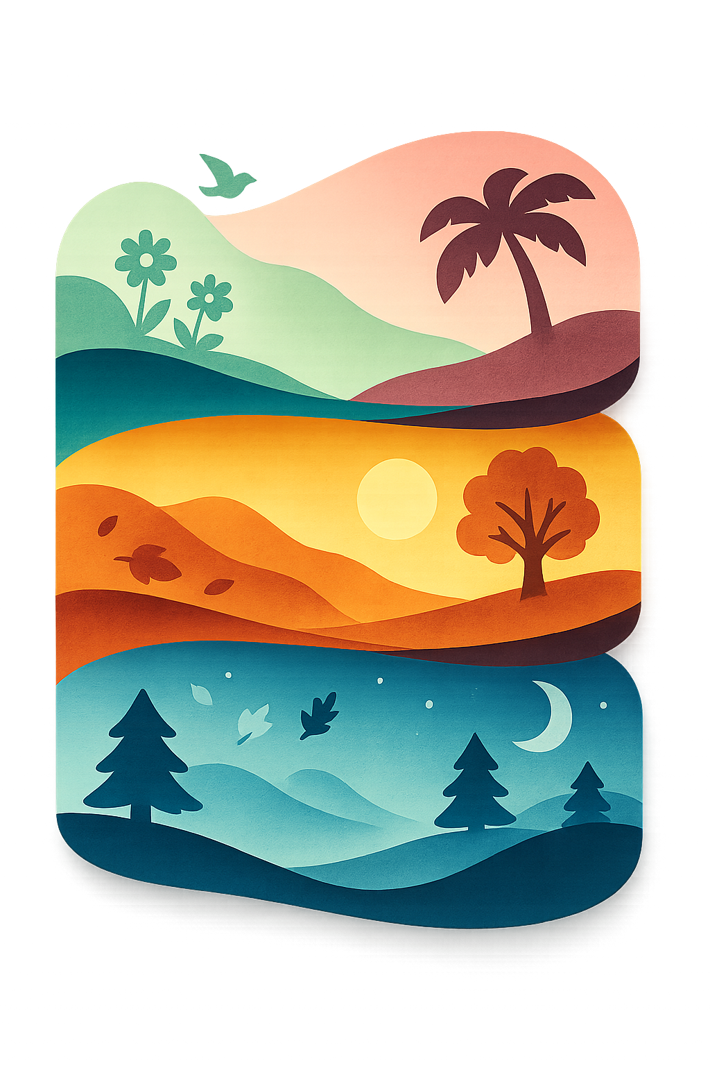 Seasonal Silhouette Art